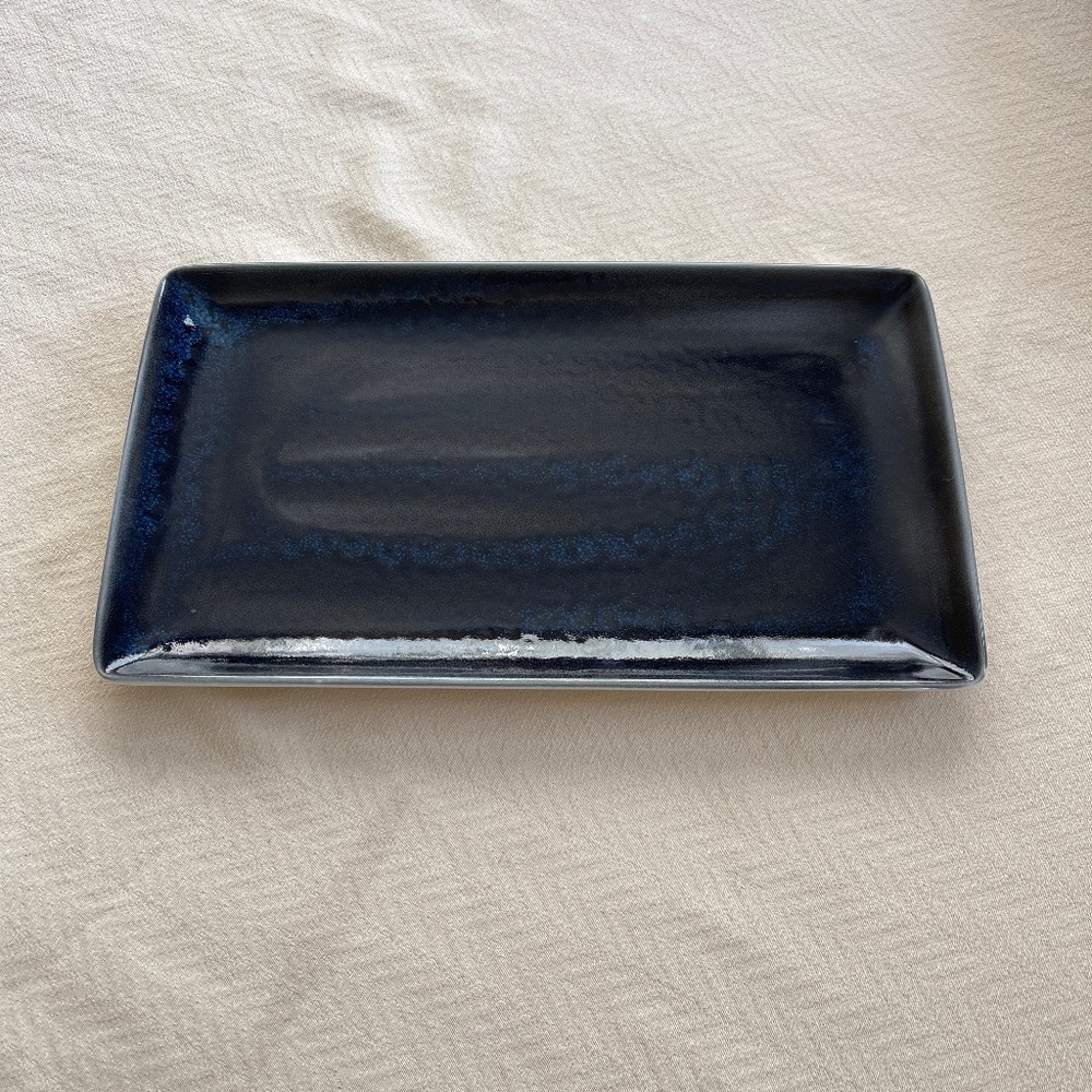 Steelite International Blue Rectangle Tray Vesuvius England S12010556